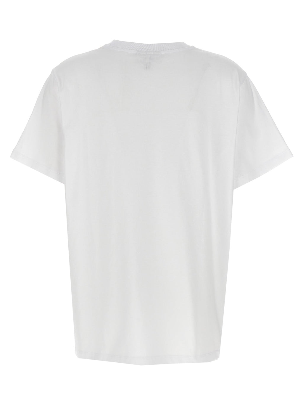 Ganni White Cotton T-Shirt Ganni