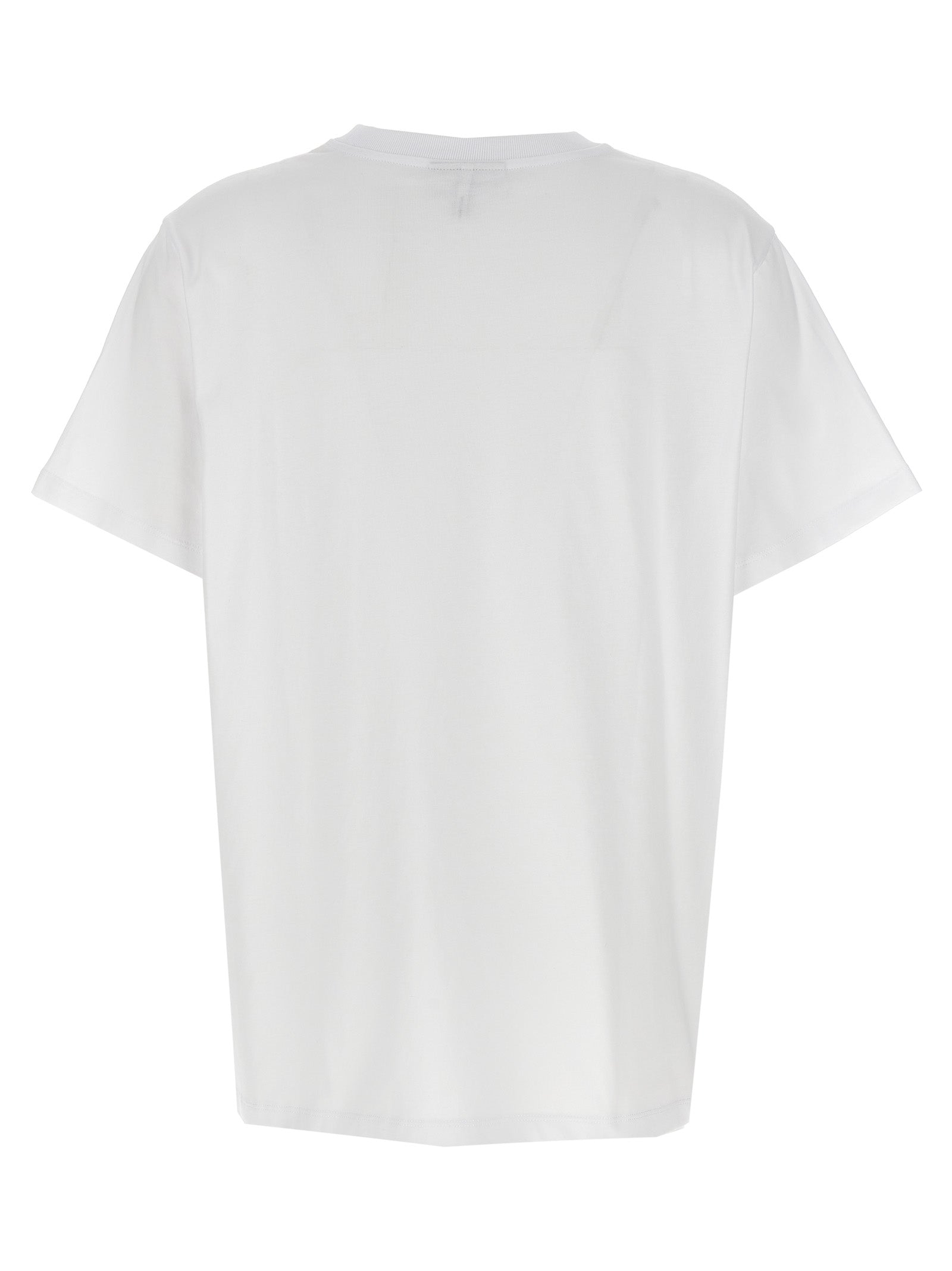 Ganni White Cotton T-Shirt Ganni