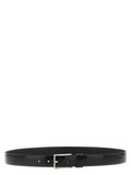 ZERBINI CLAUDIO Black Leather Regular Belt