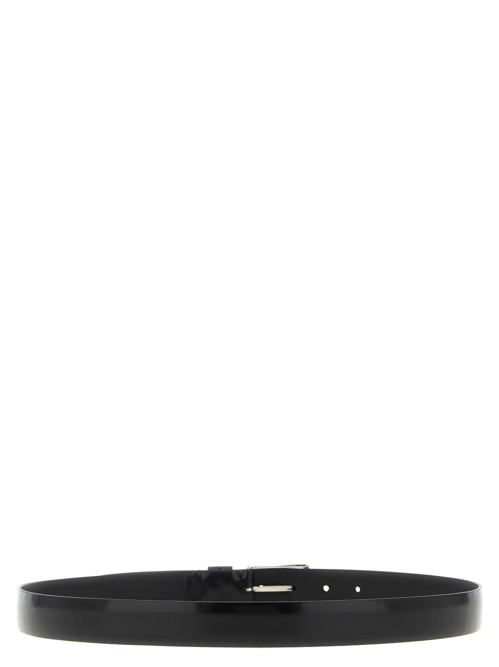 ZERBINI CLAUDIO Black Leather Regular Belt