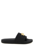 Versace Black Glass Slides