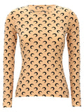 Marine Serre Beige Polyamide Pattern Shirt