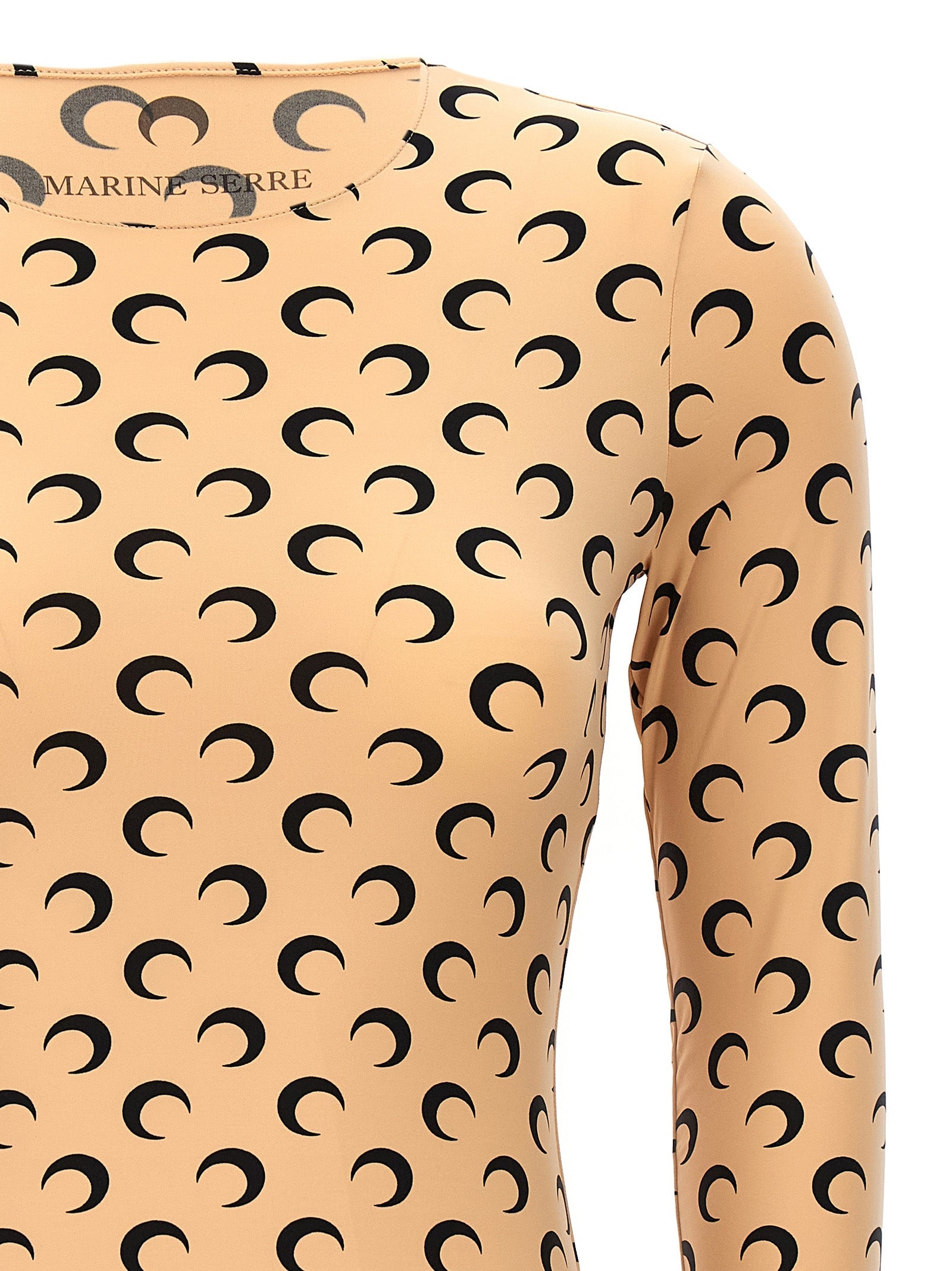 Marine Serre Beige Polyamide Pattern Shirt