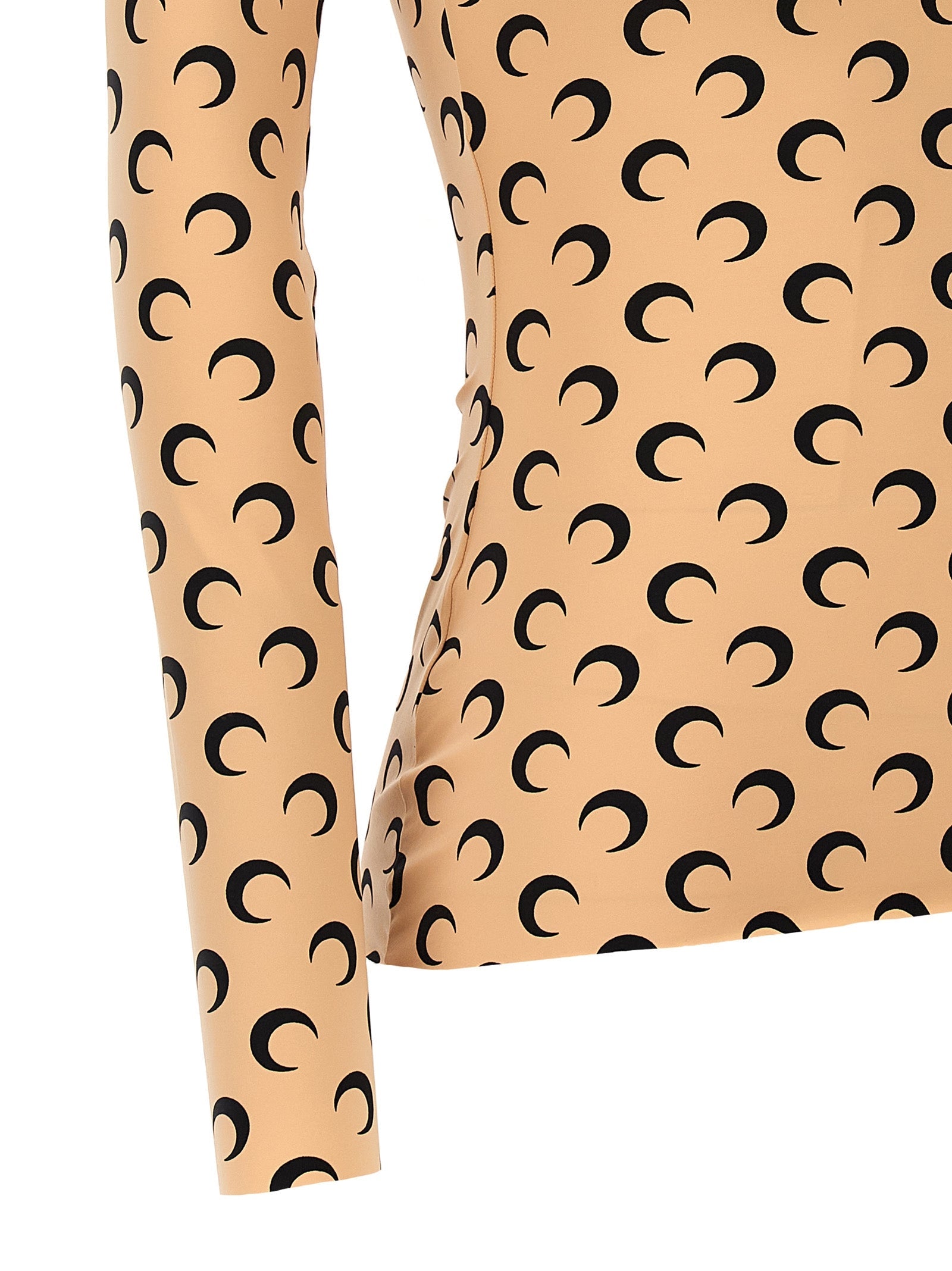 Marine Serre Beige Polyamide Pattern Shirt