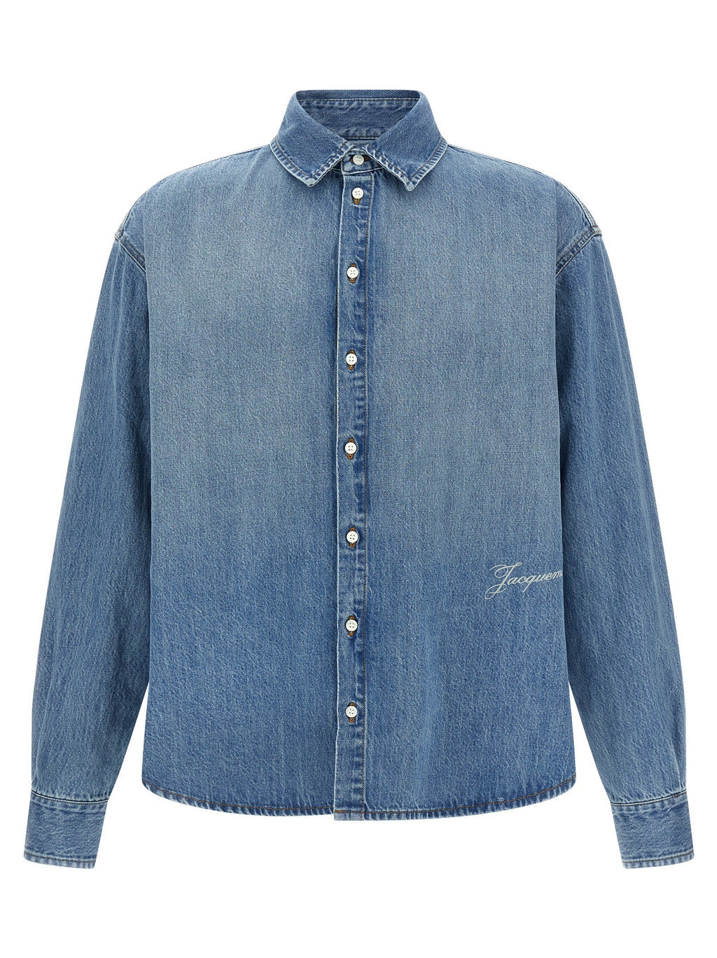 Jacquemus Blue Cotton Blouse