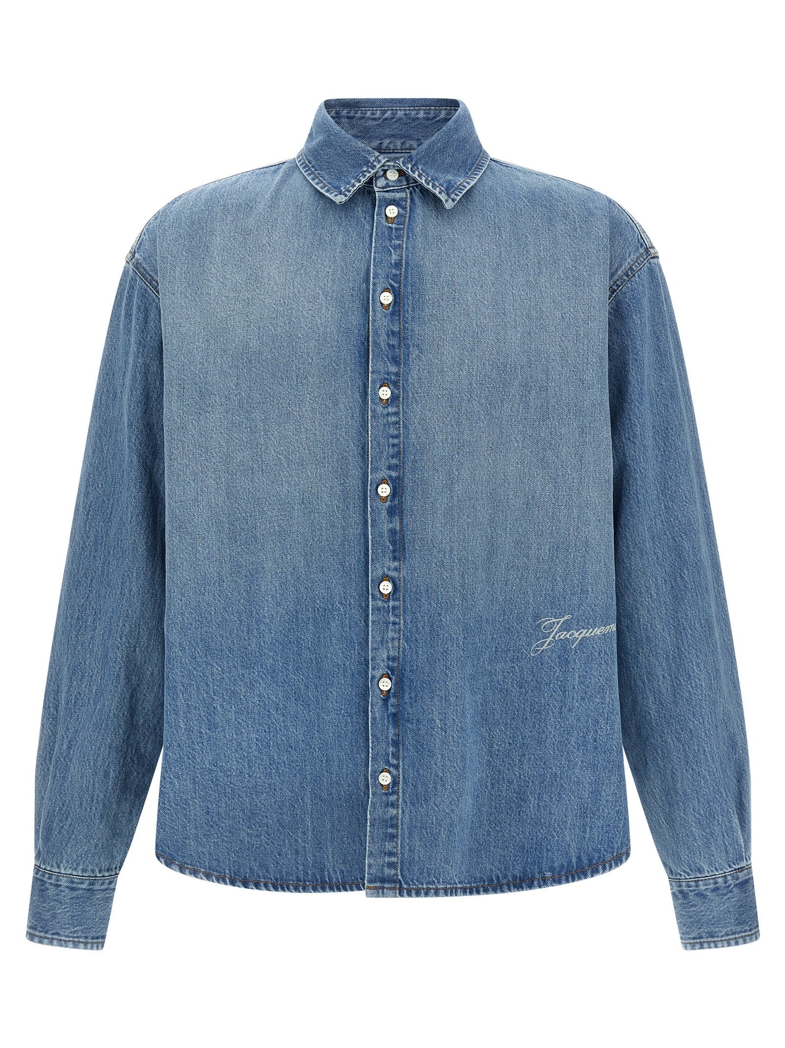 Jacquemus Blue Cotton Blouse