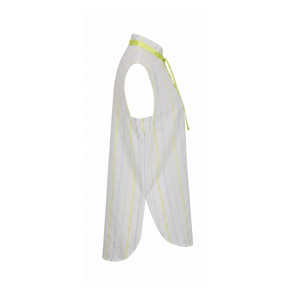 Malo White Cotton Women Shirt