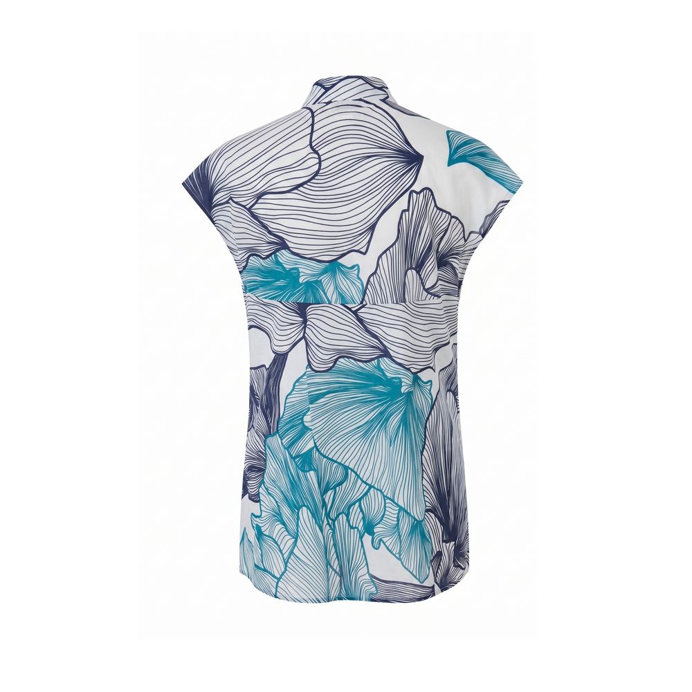 Malo Blue Cotton Women Shirt Malo