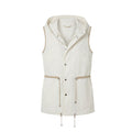 Malo White Cotton Women Jacket