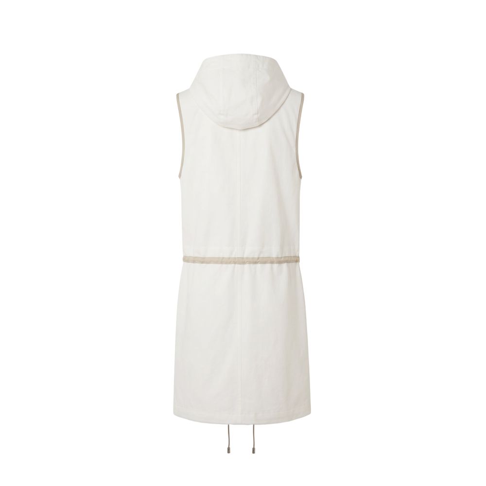 Malo White Cotton Women Jacket