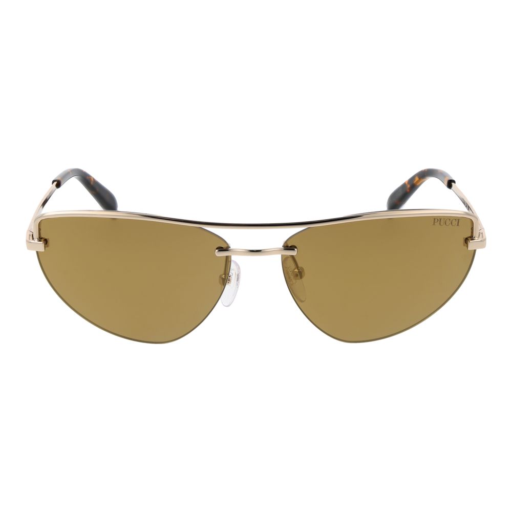 Emilio Pucci Gold Metal Sunglasses
