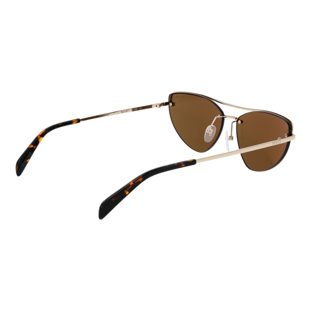 Emilio Pucci Gold Metal Sunglasses