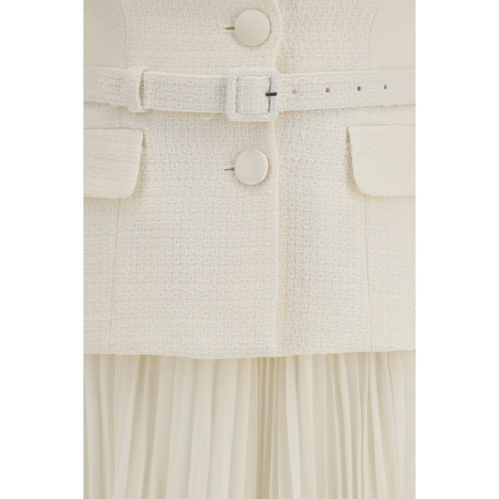 Self-Portrait Beige Polyester Cocktail Dress