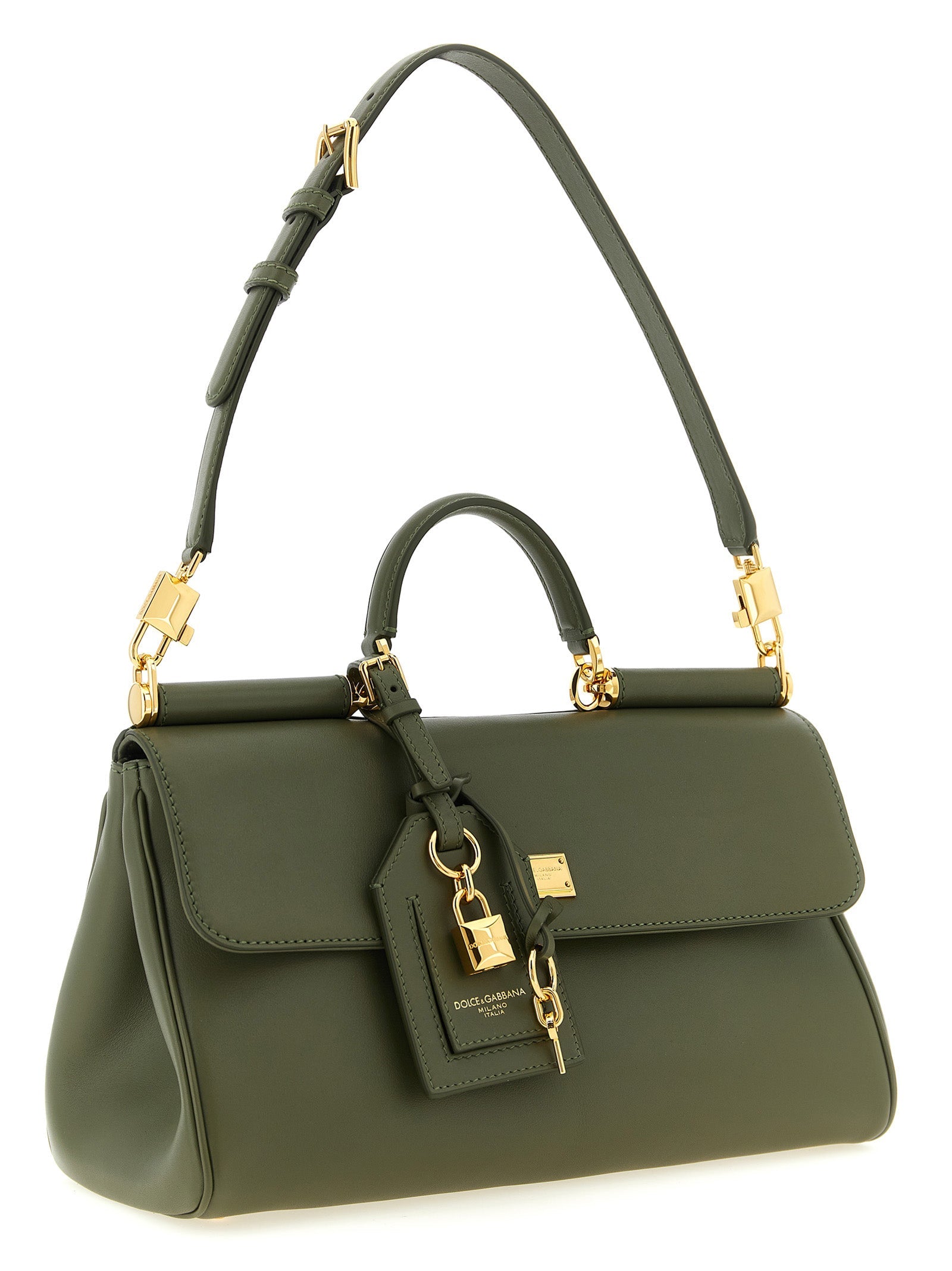 Dolce & Gabbana Bicolor Calfskin Handbag