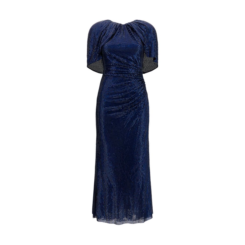 Self-Portrait Blue Polyester Cocktail Dress