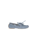 Brunello Cucinelli Blue Leather Slip-On Loafers