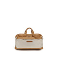 Brunello Cucinelli Beige Calf Leather Bos Taurus Luggage And Travel