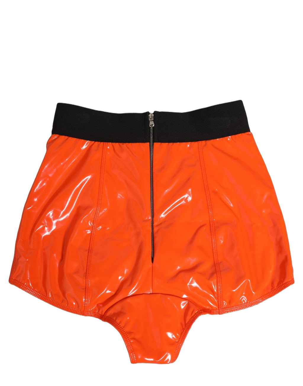 Dolce & Gabbana Orange Polyester Logo High Waist Girdle Underwear