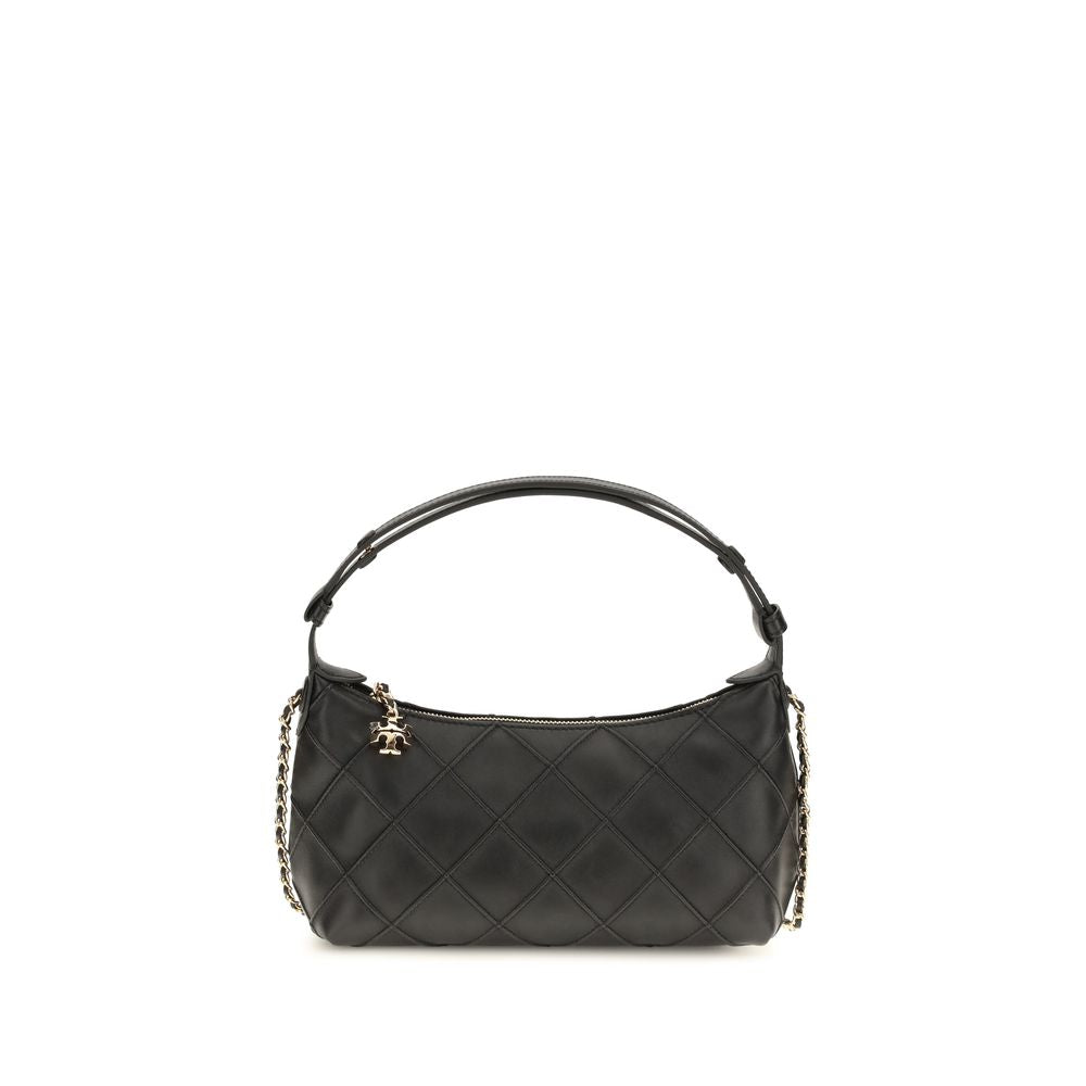 Tory Burch Black Lamb Ovis Aries Aries Clutch Bag