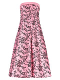 Alberta Ferretti Multicolor Polyester Midi Dress