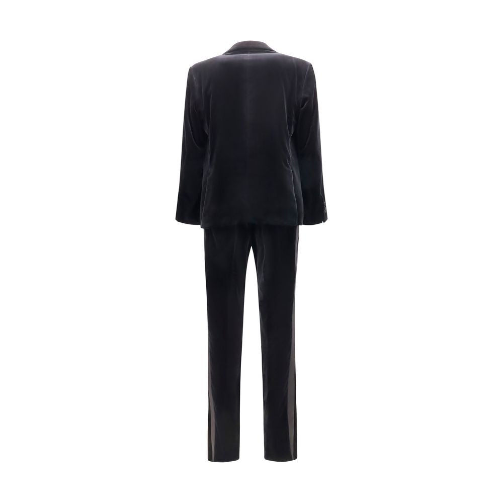 Ferragamo Black Cotton Tuxedo