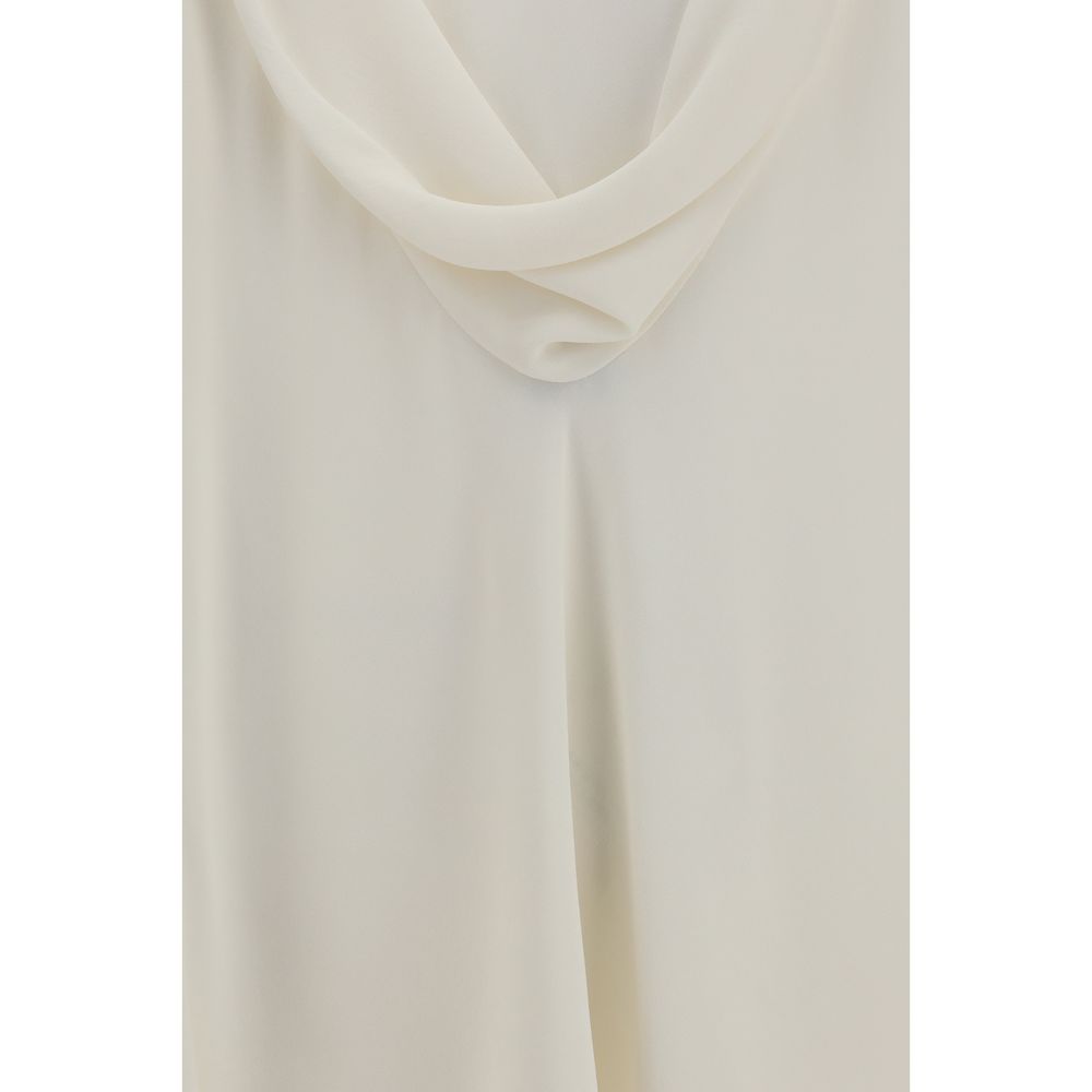 Brunello Cucinelli Beige Silk Blouse