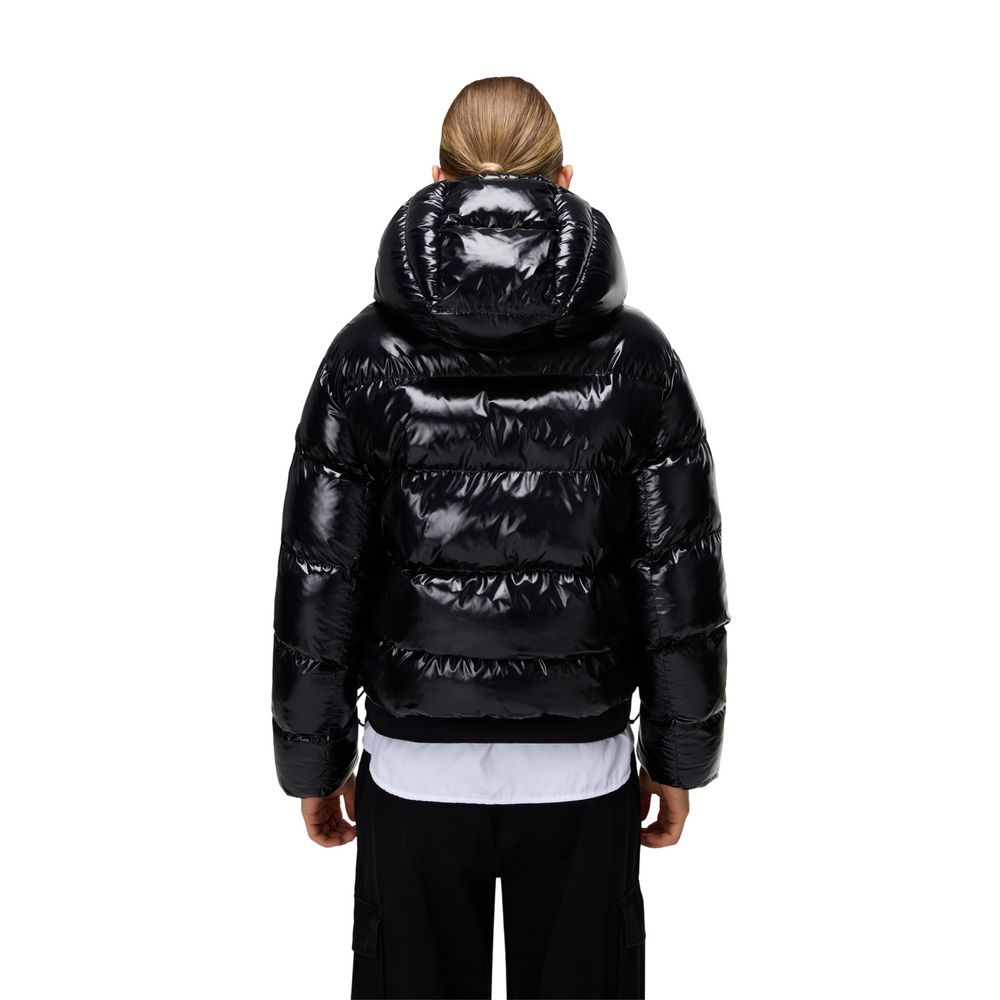 Napapijri Black Recycled Polyester Full-Length Jacket