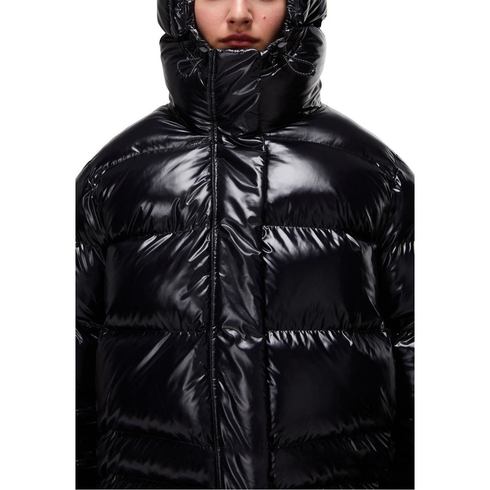 Napapijri Black Recycled Polyester Full-Length Jacket