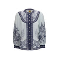 FARM RIO White Ramie Blouse