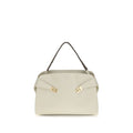 Ferragamo Beige Calf Leather Bos Taurus Shoulder Bag