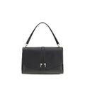 Ferragamo Black Calf Leather Bos Taurus Shoulder Bag