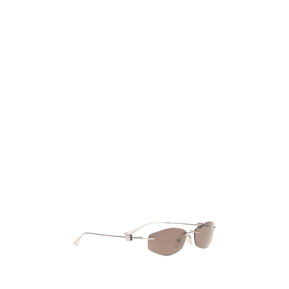 Balenciaga Silver Metal Sunglasses
