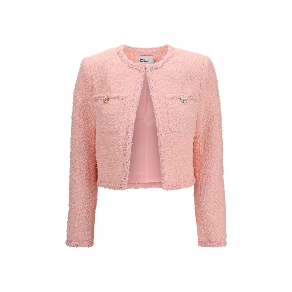 Self-Portrait Multicolor Polyester Jacket