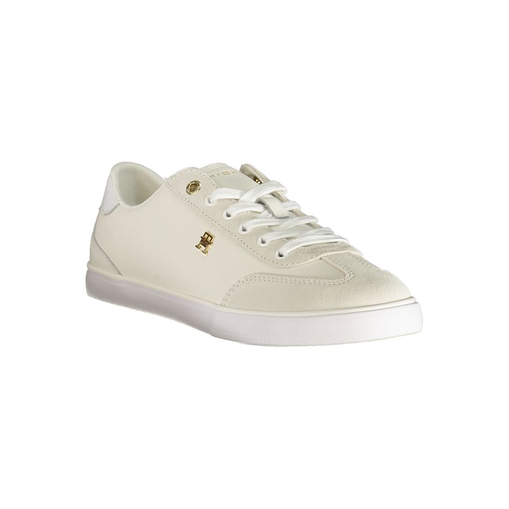 Tommy Hilfiger White Polyurethane Women's Sneaker