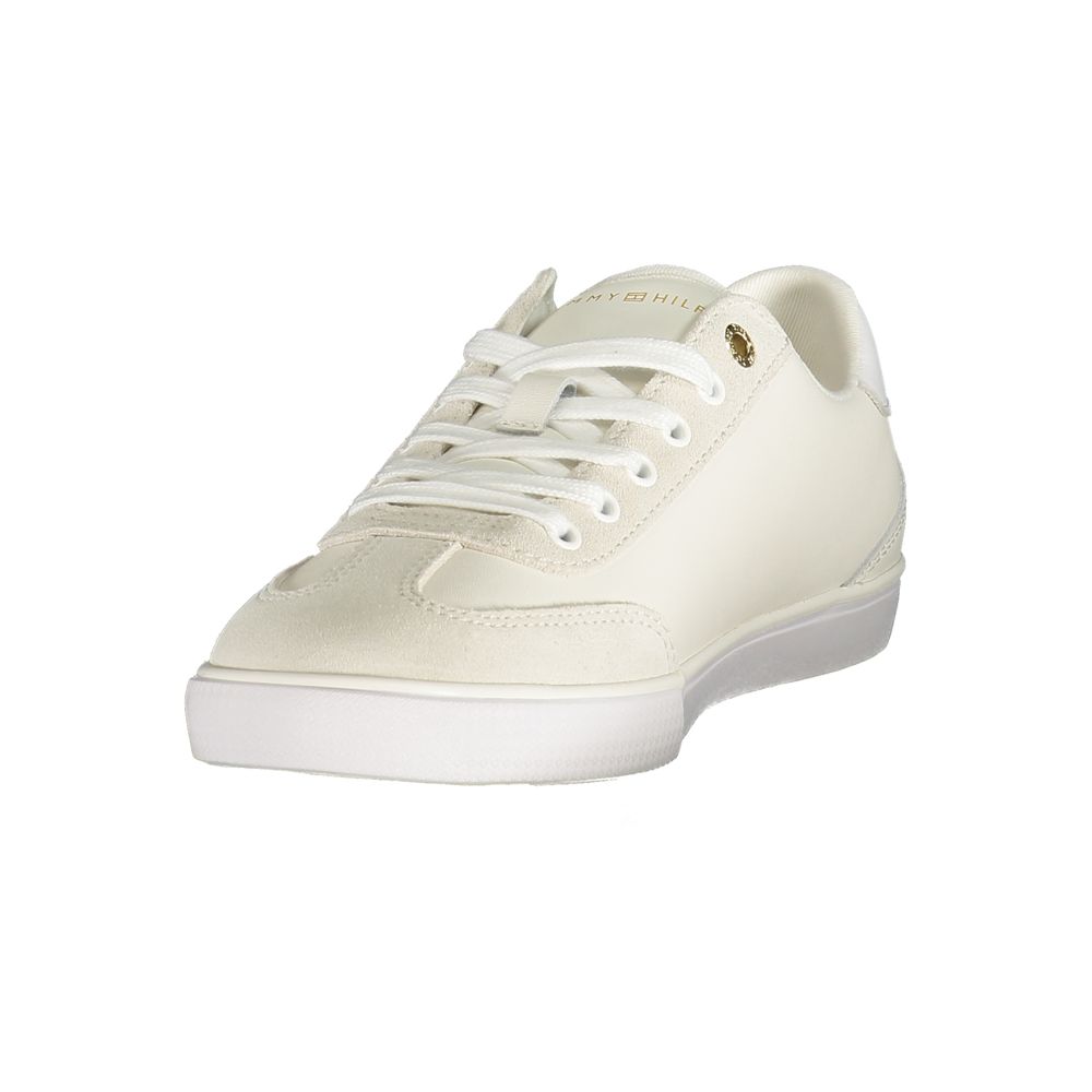 Tommy Hilfiger White Polyurethane Women's Sneaker