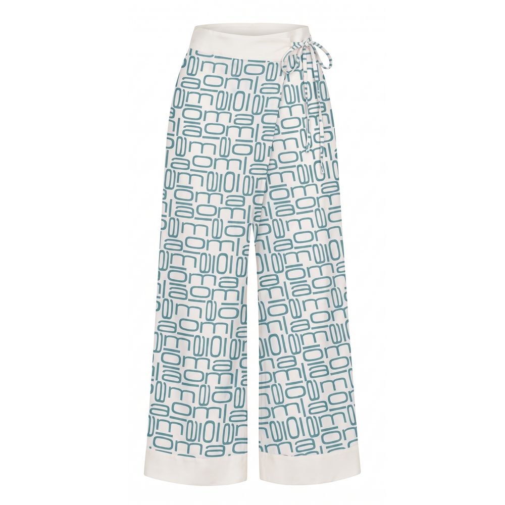 Malo Blue Silk Women's Pants