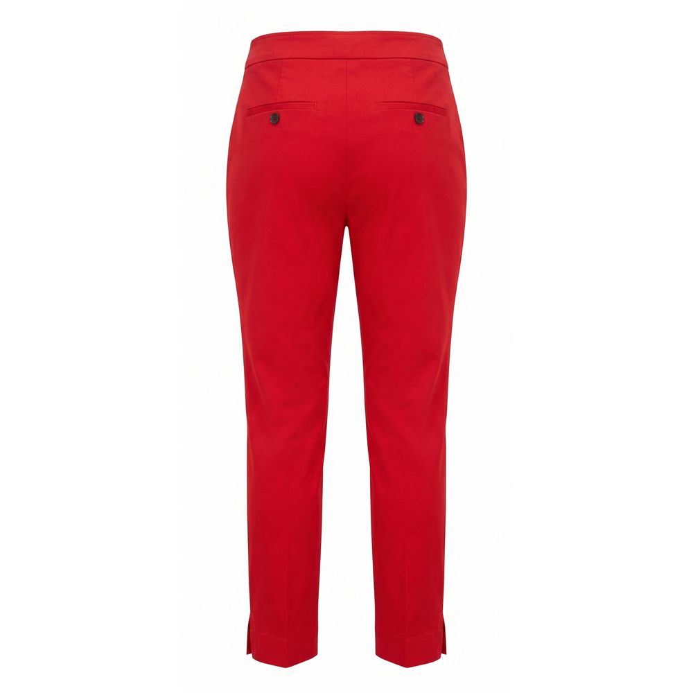 Malo Red Cotton Women Pants