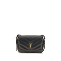 Saint Laurent Black Lamb Ovis Aries Aries Shoulder Bag