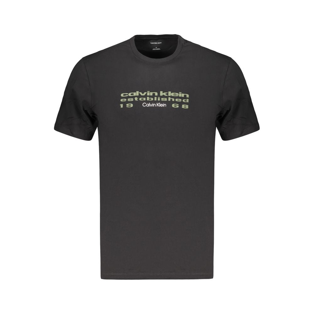 Calvin Klein Black Cotton Men's T-Shirt