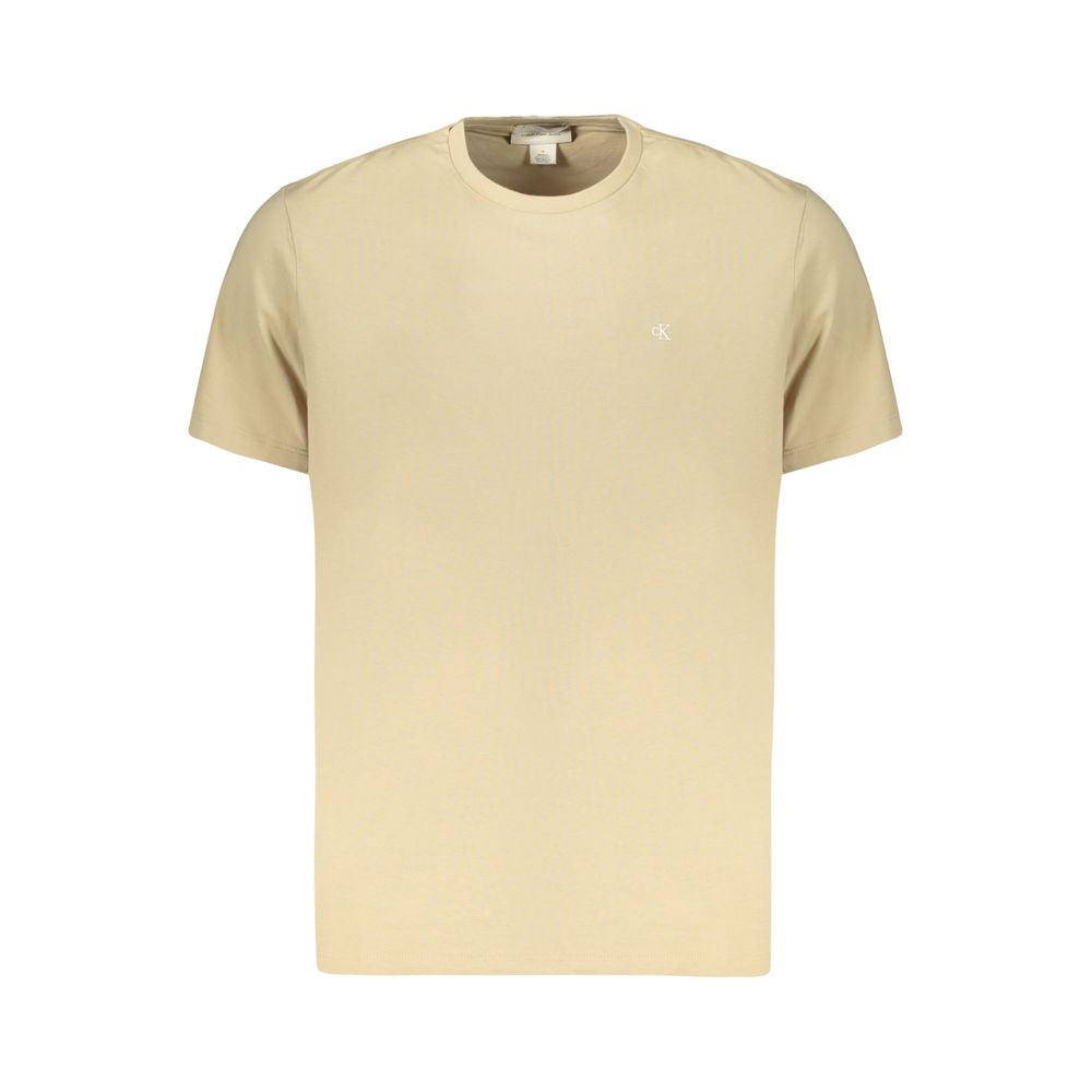 Calvin Klein Beige Cotton Men's T-Shirt