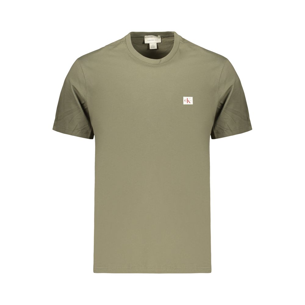 Calvin Klein Green Cotton Men's T-Shirt Calvin Klein