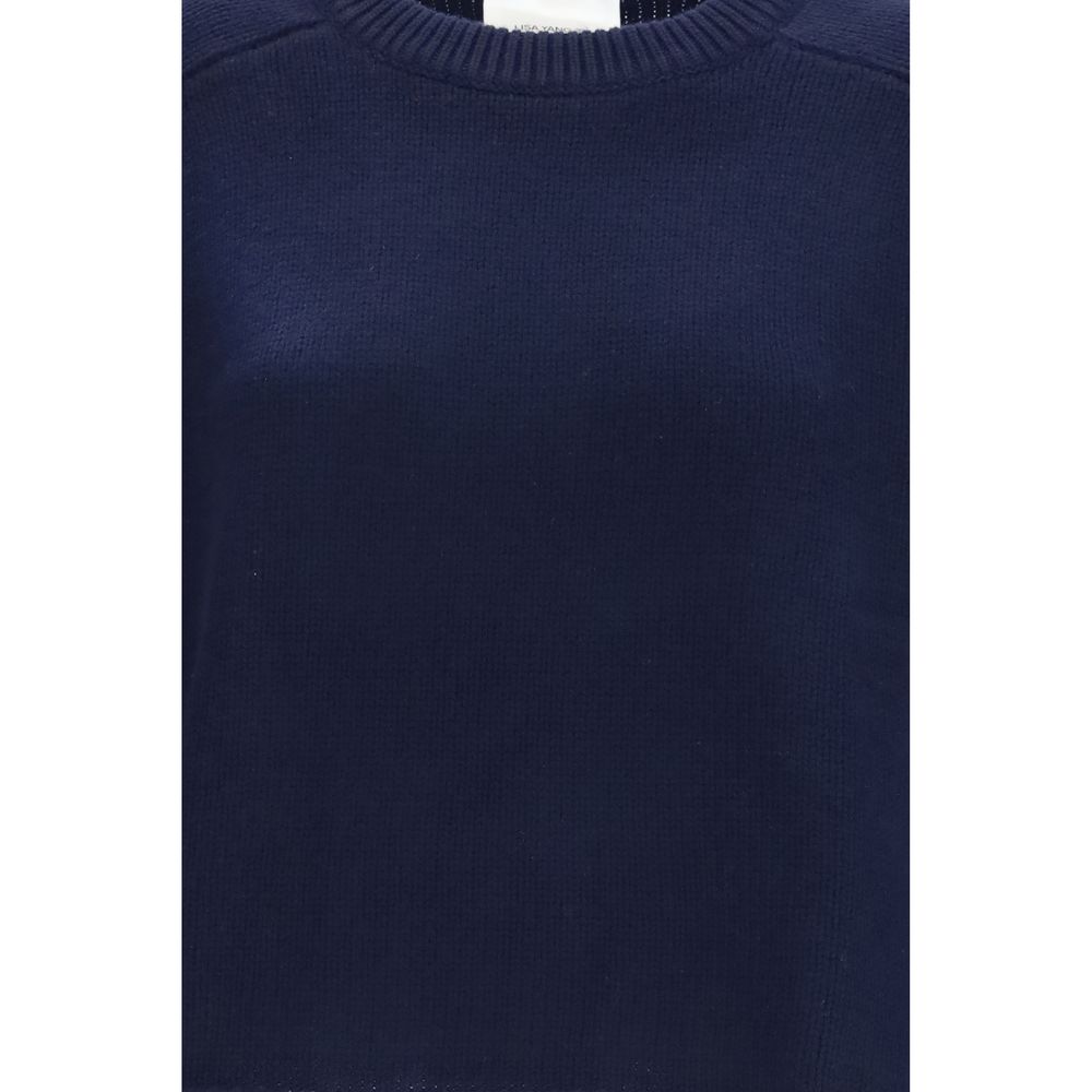 Lisa Yang Blue Cashmere Sweater Lisa Yang