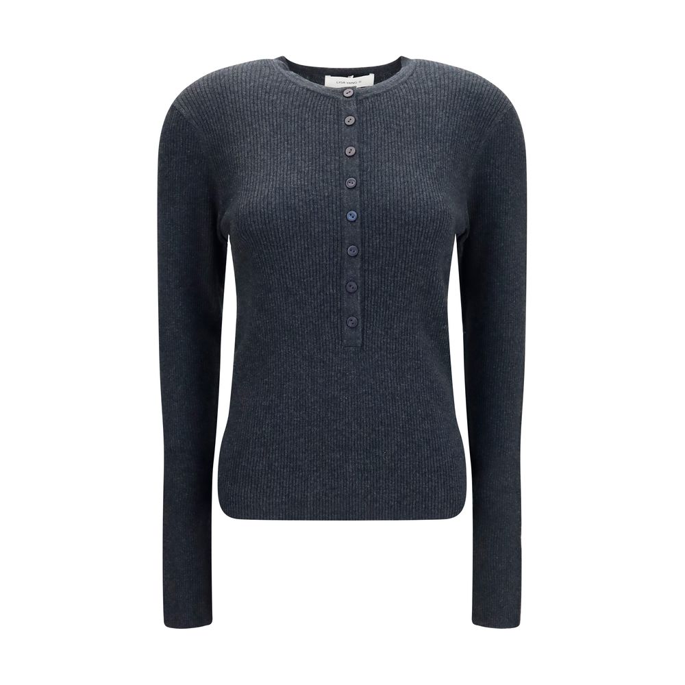 Lisa Yang Gray Cotton Sweatshirt Lisa Yang