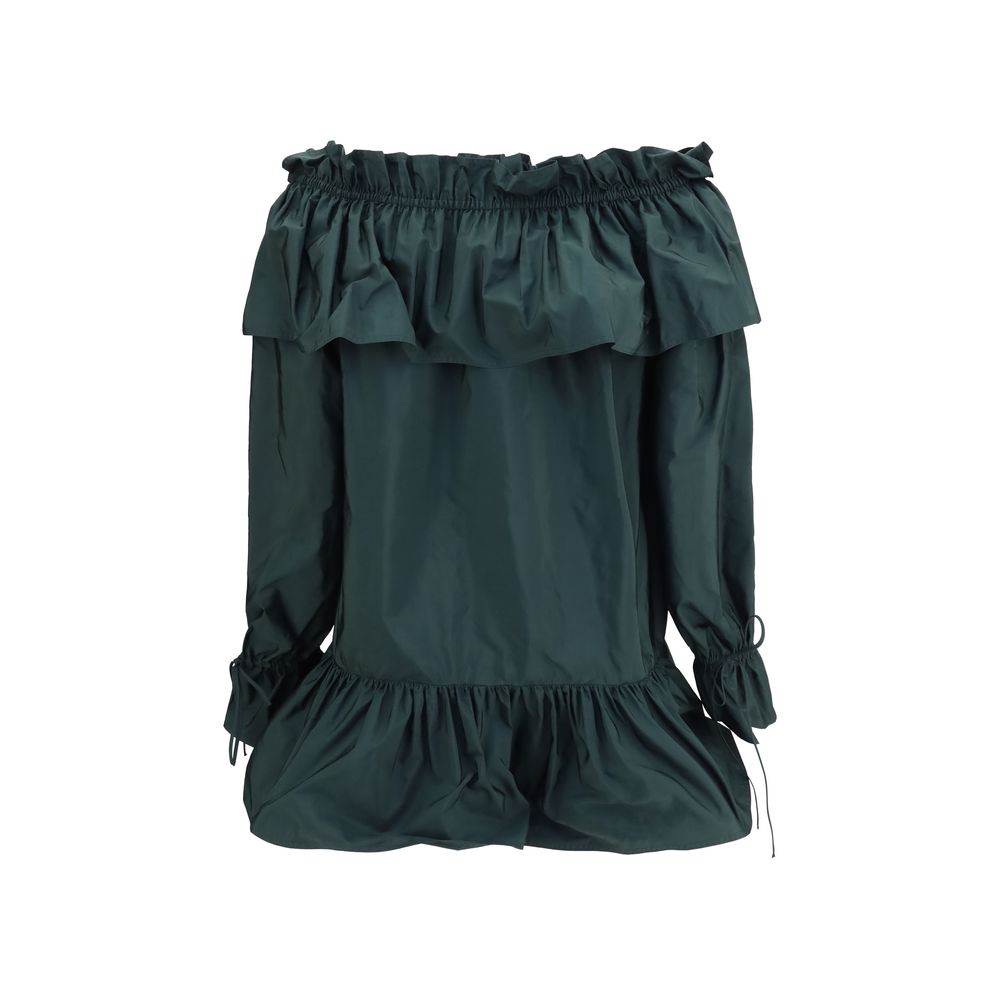 Saint Laurent Bicolor Polyamide Casual Dress