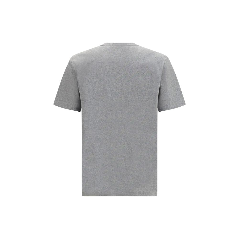 Balmain Gray Cotton T-Shirt