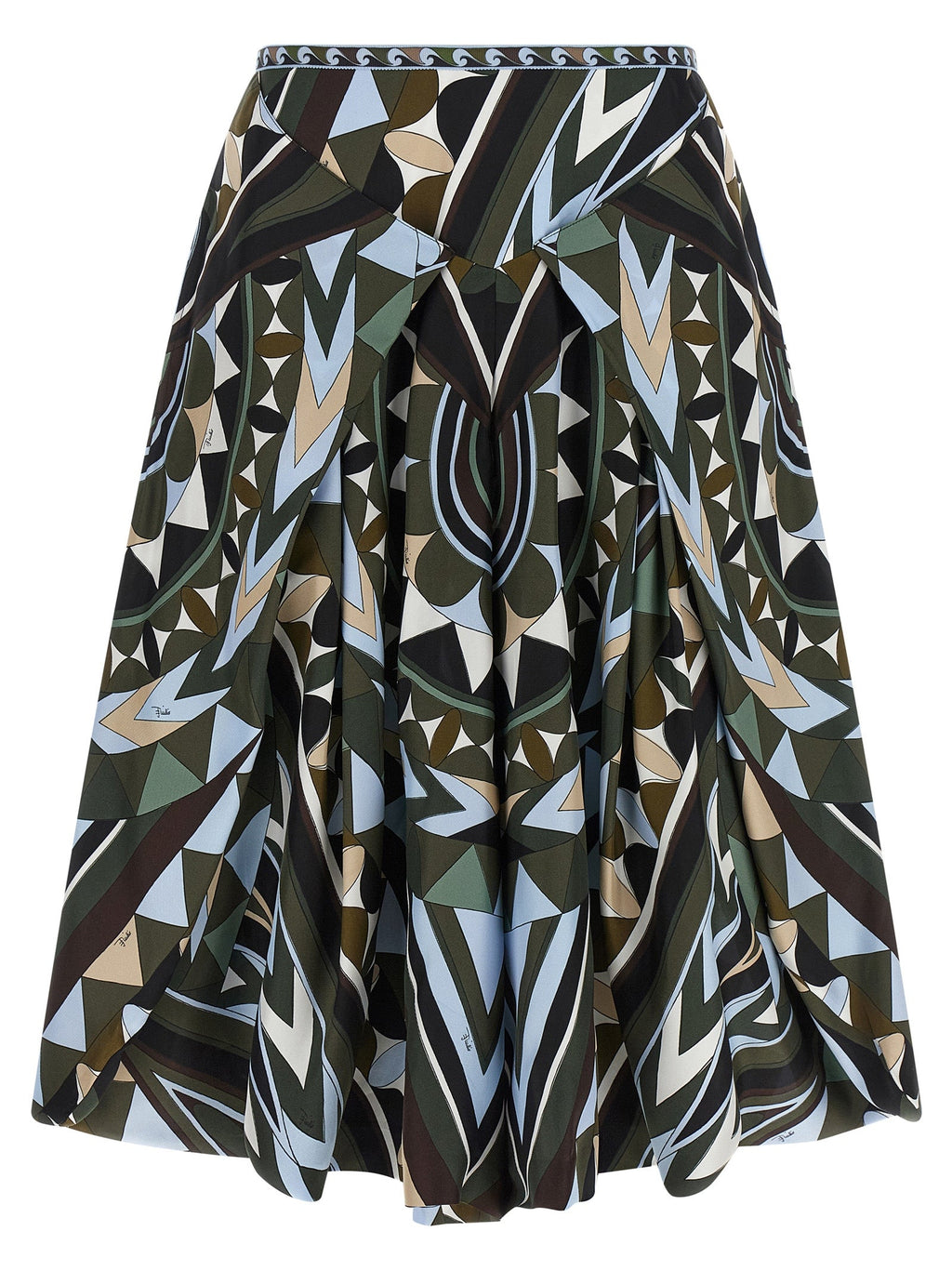 Emilio Pucci Multicolor Silk Midi Skirt Emilio Pucci