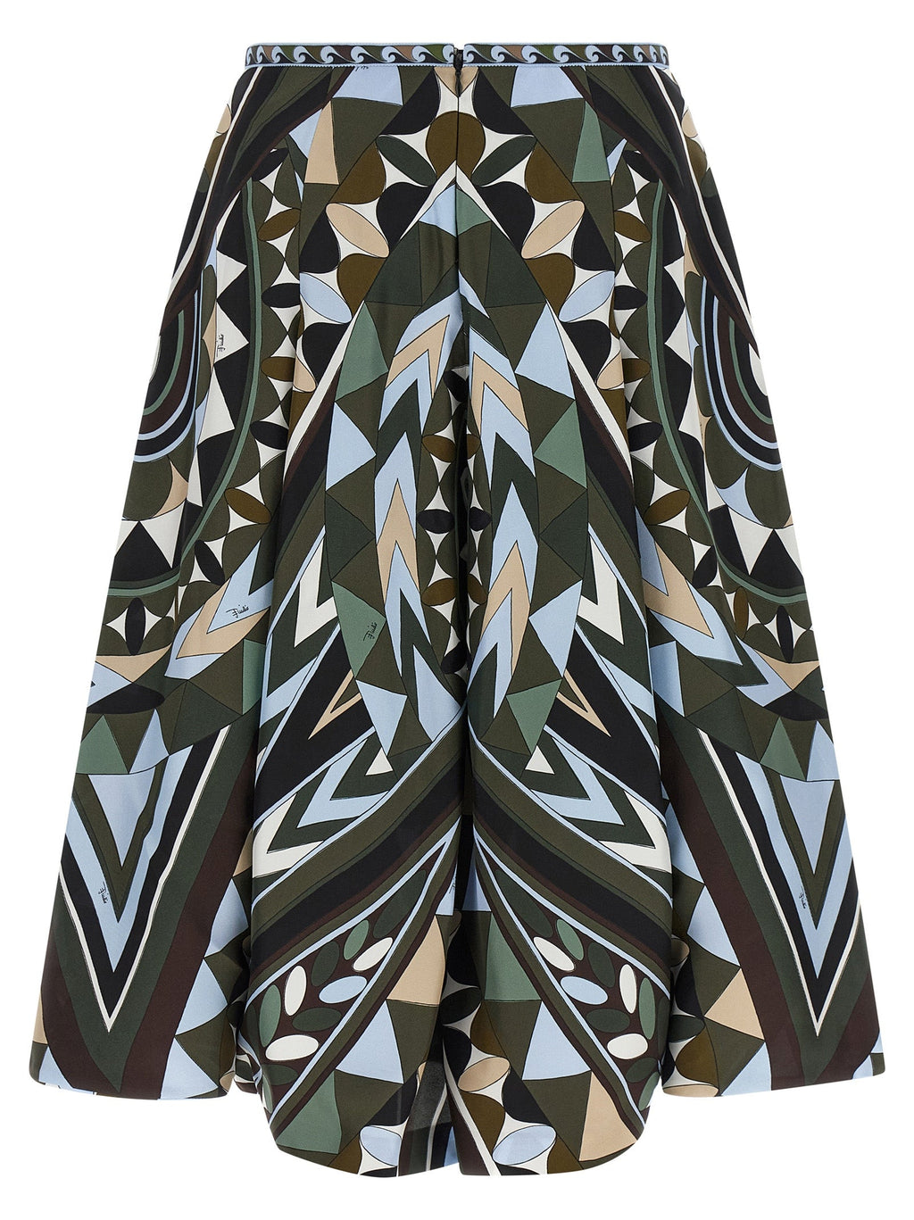 Emilio Pucci Multicolor Silk Midi Skirt Emilio Pucci