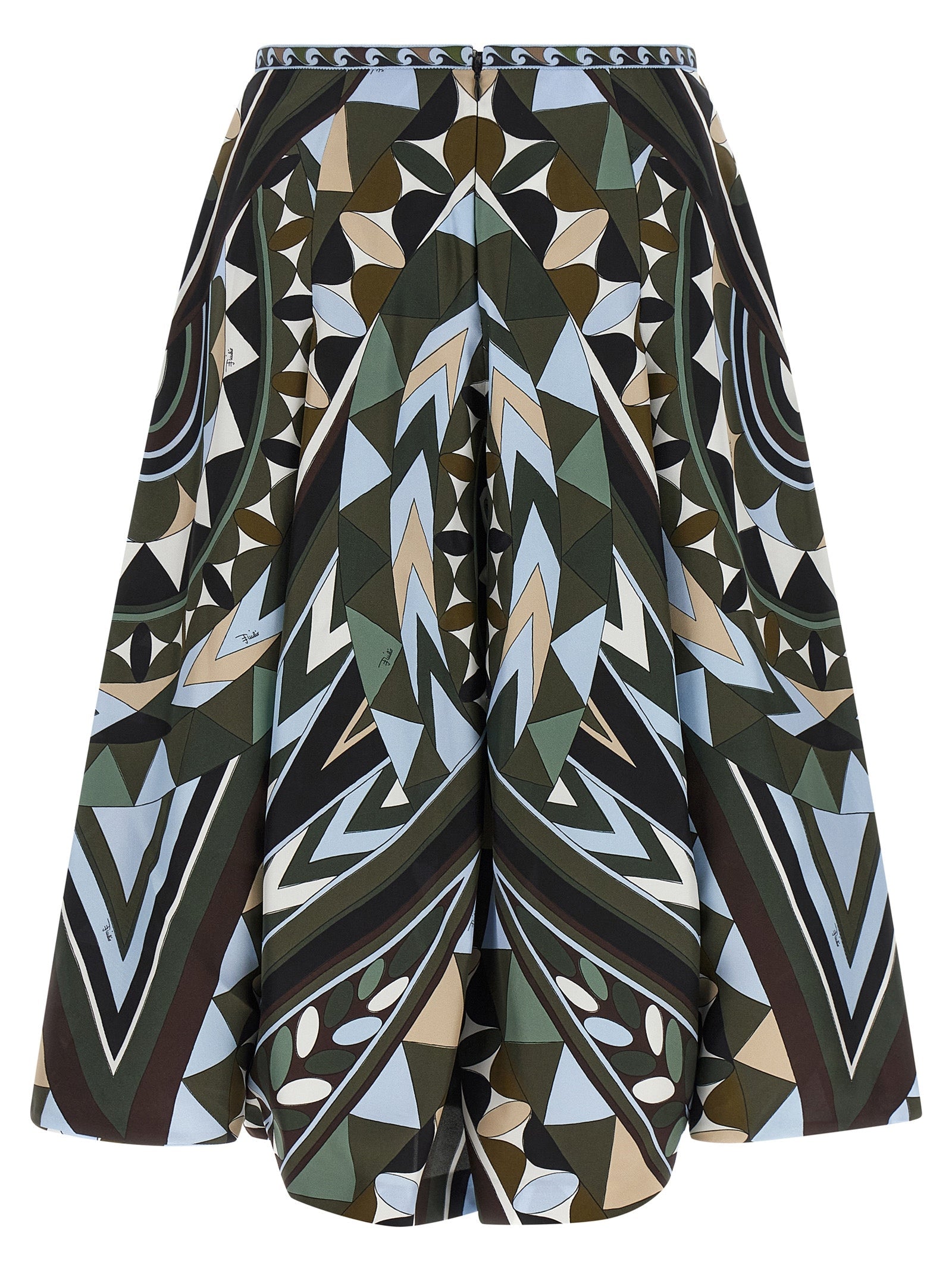 Emilio Pucci Multicolor Silk Midi Skirt Emilio Pucci