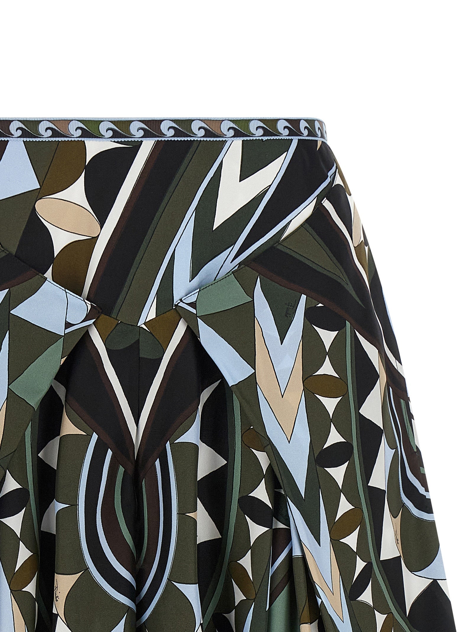 Emilio Pucci Multicolor Silk Midi Skirt Emilio Pucci