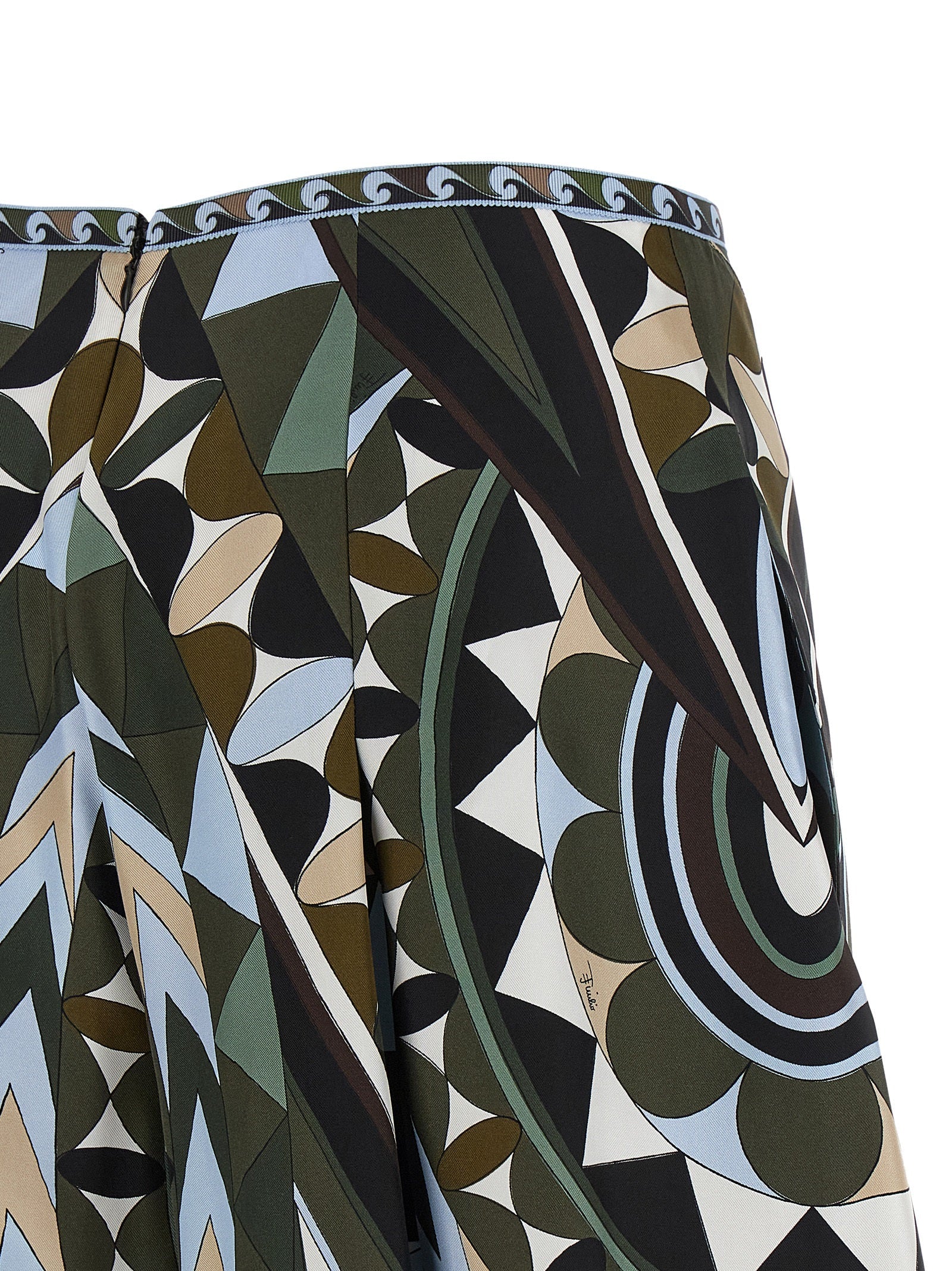 Emilio Pucci Multicolor Silk Midi Skirt Emilio Pucci